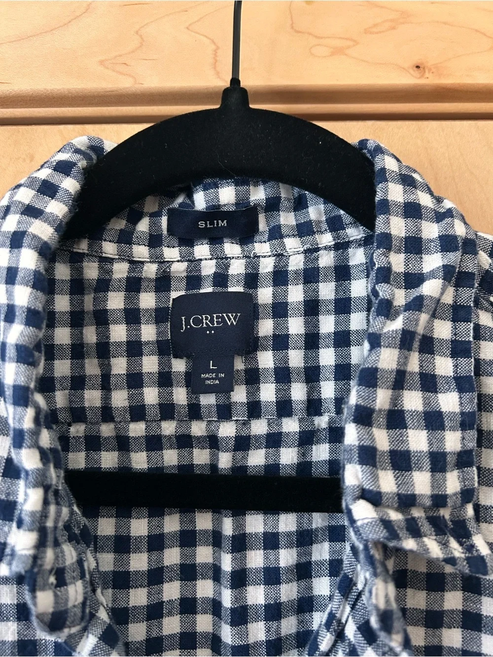 J. Crew Cotton-Linen Blend Camp Shirt - L